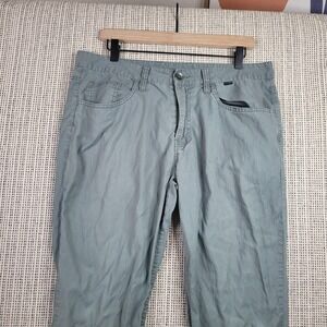 TravisMathew Pants‎ Mens 34x30 Green Tencel Cotton Stretch Casual Lightweight